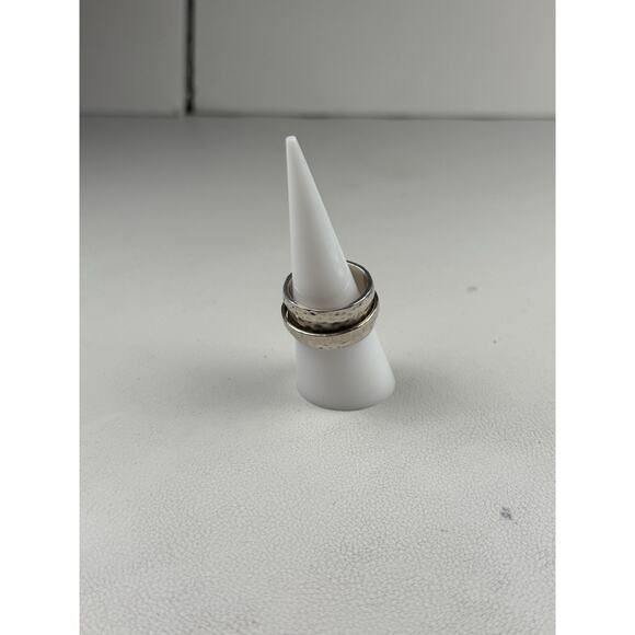 Silpada R1476 Spinner Hammered Sterling Silver Ring Size 8 - Picture 8 of 10
